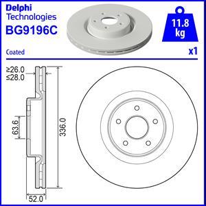 Delphi BG9196C - Тормозной диск unicars.by