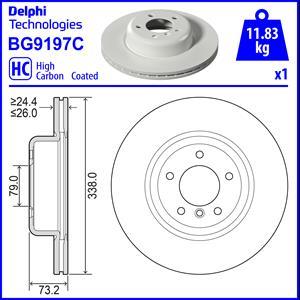 Delphi BG9197C - Тормозной диск unicars.by