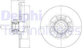 Delphi BG9114RSC - Тормозной диск unicars.by