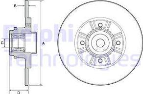 Delphi BG9114RS - Тормозной диск unicars.by