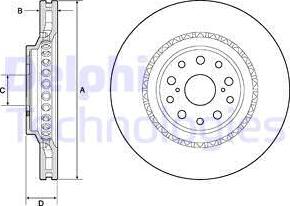 Delphi BG9186C - Тормозной диск unicars.by