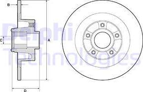 Delphi BG9135RSC - Тормозной диск unicars.by