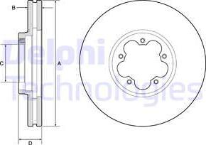 Delphi BG9176C - Тормозной диск unicars.by