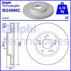 Delphi BG4996C - Тормозной диск unicars.by