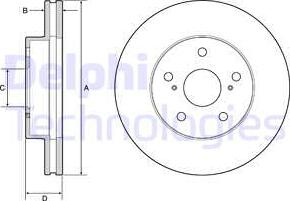 Delphi BG4926C - Тормозной диск unicars.by