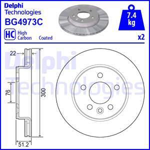 Delphi BG4973C - Тормозной диск unicars.by