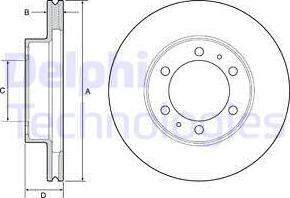 Delphi BG4557 - Тормозной диск unicars.by