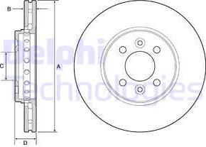 Delphi BG4536 - Тормозной диск unicars.by