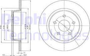 Delphi BG4533C - Тормозной диск unicars.by