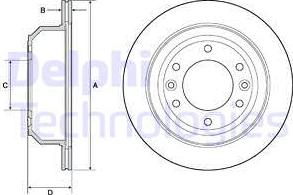 Delphi BG4692C - Тормозной диск unicars.by