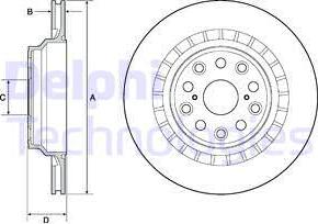 Delphi BG4685C - Тормозной диск unicars.by