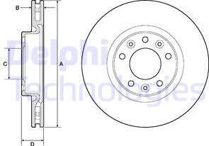 Delphi BG4674C - Тормозной диск unicars.by