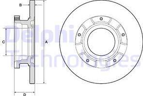 Delphi BG4673 - Тормозной диск unicars.by