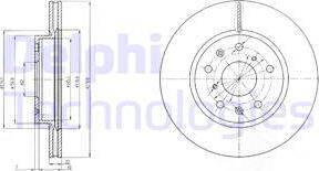 Delphi BG4093C - Тормозной диск unicars.by