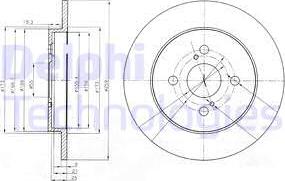 Delphi BG4055 - Тормозной диск unicars.by