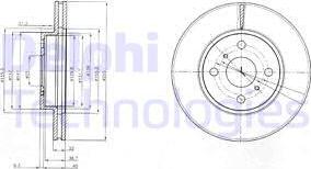 Delphi BG4053 - Тормозной диск unicars.by