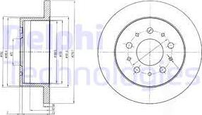 Delphi BG4061 - Тормозной диск unicars.by