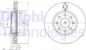 Delphi BG4004C - Тормозной диск unicars.by