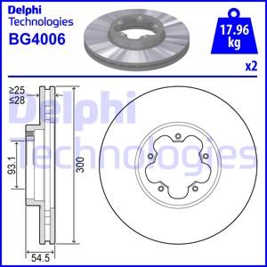 Delphi BG4006 - Тормозной диск unicars.by