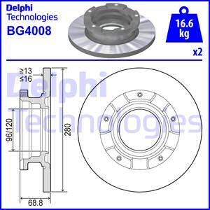 Delphi BG4008 - Тормозной диск unicars.by