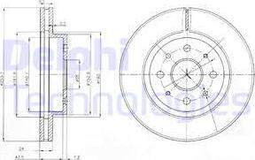 Delphi BG4019 - Тормозной диск unicars.by