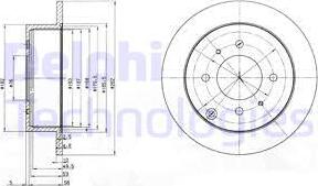 Delphi BG4010 - Тормозной диск unicars.by