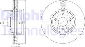 Delphi BG4080 - Тормозной диск unicars.by