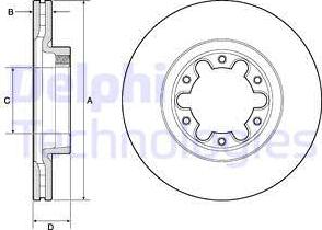 Delphi BG4039 - Тормозной диск unicars.by