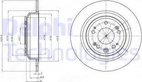 Delphi BG4196C - Тормозной диск unicars.by