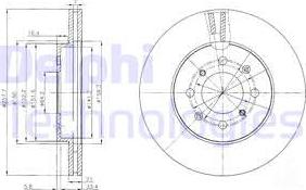 Delphi BG4148 - Тормозной диск unicars.by