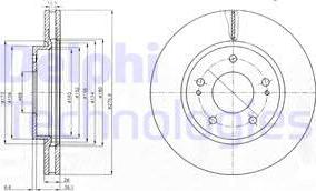 Delphi BG4147 - Тормозной диск unicars.by