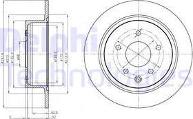 Delphi BG4108C - Тормозной диск unicars.by