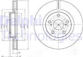 Delphi BG4114 - Тормозной диск unicars.by