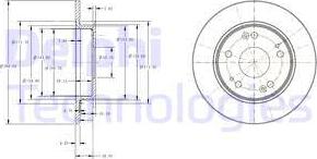 Delphi BG4118 - Тормозной диск unicars.by