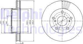 Delphi BG4181 - Тормозной диск unicars.by