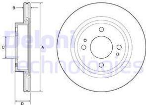 Delphi BG4830C - Тормозной диск unicars.by