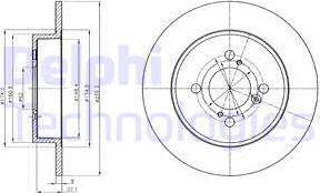 Delphi BG4345 - Тормозной диск unicars.by