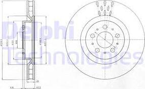 Delphi BG4305C - Тормозной диск unicars.by