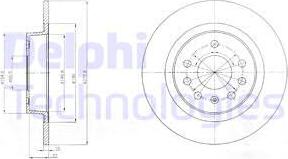 Delphi BG4300 - Тормозной диск unicars.by