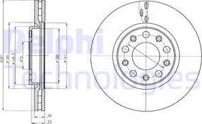 Delphi BG4314 - Тормозной диск unicars.by