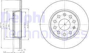 Delphi BG4324 - Тормозной диск unicars.by