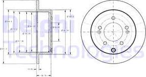 Delphi BG4327 - Тормозной диск unicars.by