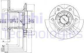 Delphi BG429 - Тормозной диск unicars.by