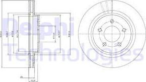 Delphi BG4240C-19B1 - Тормозной диск unicars.by