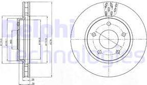 Delphi BG4258 - Тормозной диск unicars.by