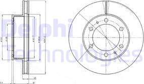 Delphi BG4211C - Тормозной диск unicars.by