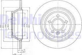 Delphi BG4238C - Тормозной диск unicars.by