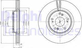 Delphi BG4224 - Тормозной диск unicars.by