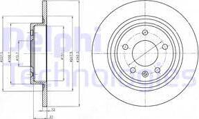 Delphi BG4279-C - Тормозной диск unicars.by