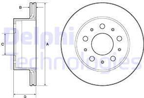 Delphi BG4796C - Тормозной диск unicars.by